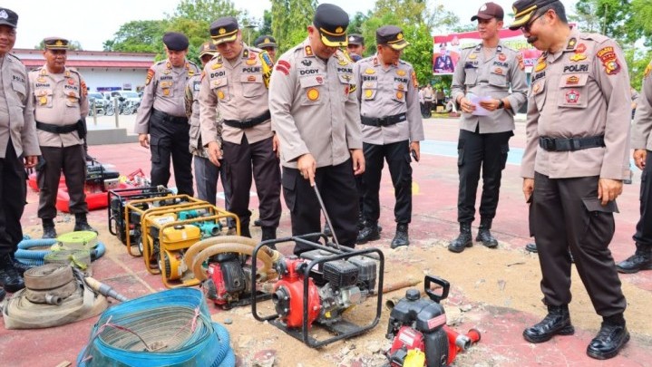 Siaga Cegah Karhutla, Polres Inhu Gelar Apel Khusus Siaga Cegah Karhutla, Polres Inhu Gelar Apel Khusus