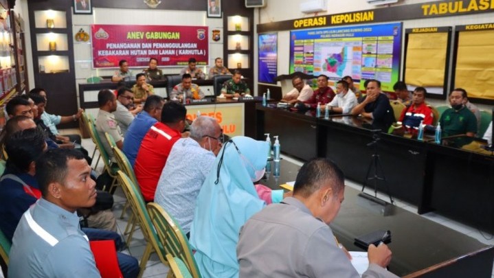 Polres Inhu Mengaku Komitmen Lakukan Tindakan Hukum pada Pelaku Karhutla