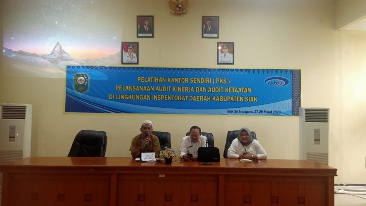 Pelatihan Digelar Inspektorat Siak untuk Tingkatkan Kompetensi APIP