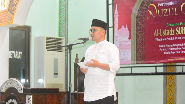 Peringatan Malam Nuzulul Qur'an, Wabup Bengkalis: Mari Berkomitmen Baca Alquran Peringatan Malam Nuzulul Qur'an, Wabup Bengkalis: Mari Berkomitmen Baca Alquran