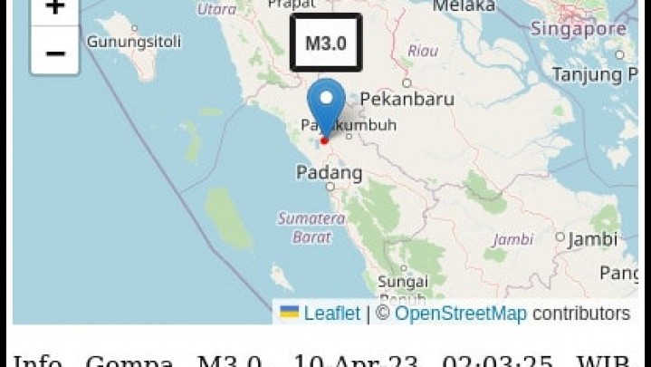 Gempa Bumi Kembali Guncang Bukittinggi Gempa Bumi Kembali Guncang Bukittinggi