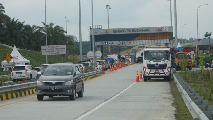 Terjadi Peningkatan Volume Kandaraan di Tol Pekanbaru-Bangkinang
