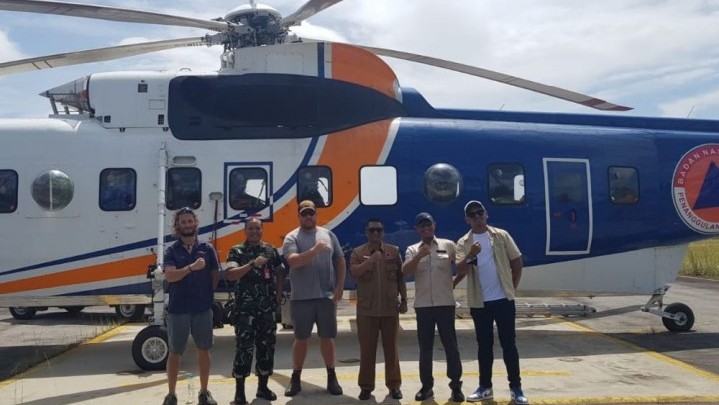Bantuan Helikopter Water Bombing BNPB Tiba di Riau