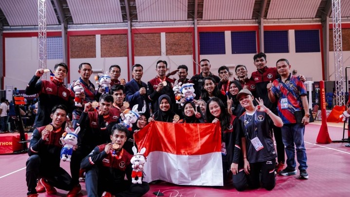 2 Atlet Sepak Takraw Bengkalis Bawa Indonesia Raih Medali SEA Games 2023