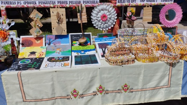 Masyarakat Puji Kreativitas Siswa UPT SMPN 1 Tambang