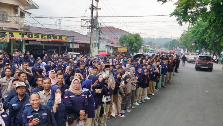 Sebelum ke Sumbar, Pawai Kirab Setahun Menuju Pemilu Melewati Kampar Sebelum ke Sumbar, Pawai Kirab Setahun Menuju Pemilu Melewati Kampar