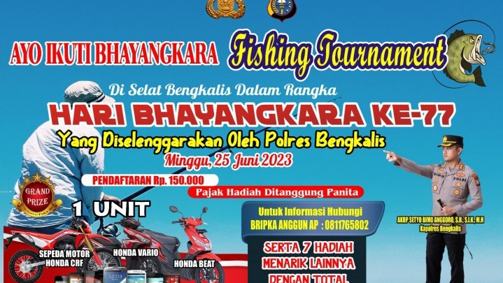 Total Hadiah Ratusan Juta, Polres Bengkalis Bakal Adakan Fishing Turnamen Total Hadiah Ratusan Juta, Polres Bengkalis Bakal Adakan Fishing Turnamen