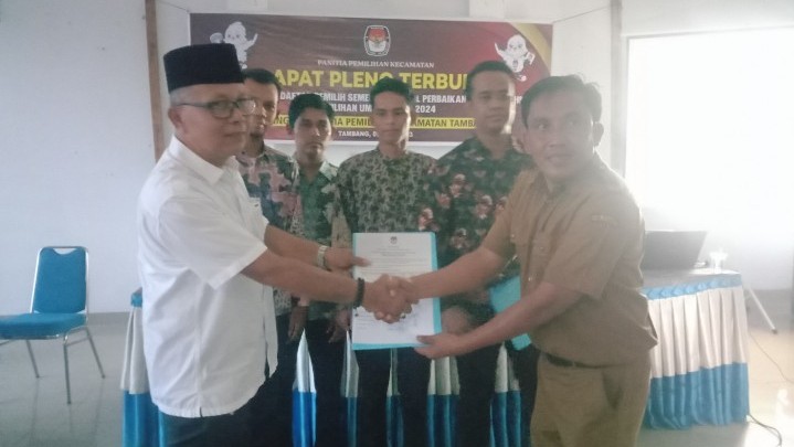 Terima Data DPSHP 2024, Ketua PAC Gerindra Tambang Harap Pemilu Gunakan Sistem Terbuka