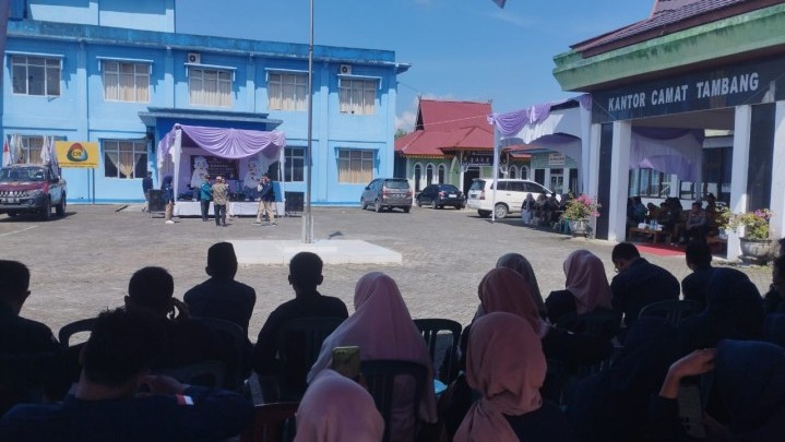 Berjalan Lancar, Afrizal Naaf Apresiasi Kirab Pemilu 2024 di Kecamatan Tambang