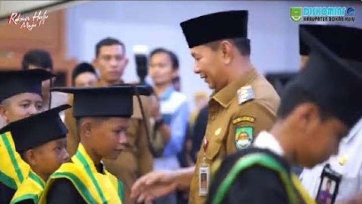 Perdana Digelar Wisuda Akbar MDTA se Rokan Hulu