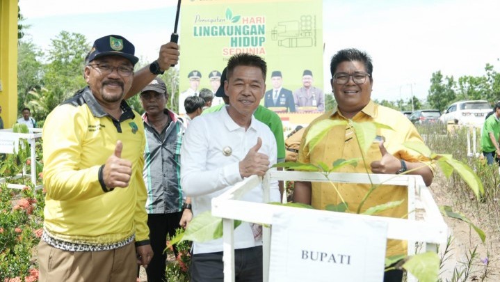 Peringatan HLH Sedunia, DLH Rohil Tanam 500 Pohon Peringatan HLH Sedunia, DLH Rohil Tanam 500 Pohon