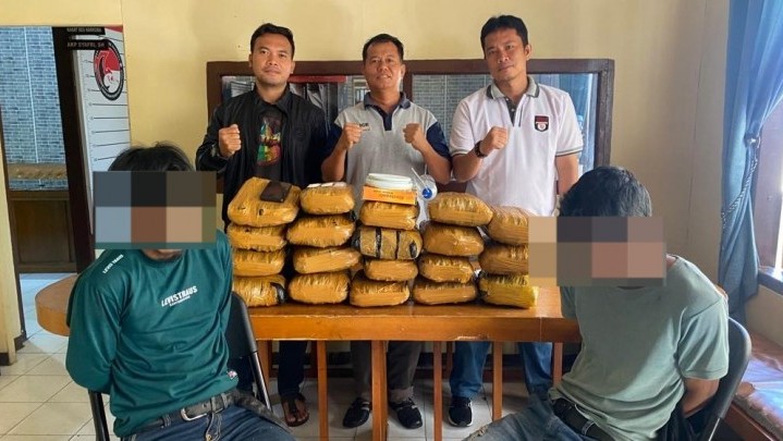 Sat Narkoba Polresta Bukittinggi Gagalkan Peredaran 19 Kg Ganja