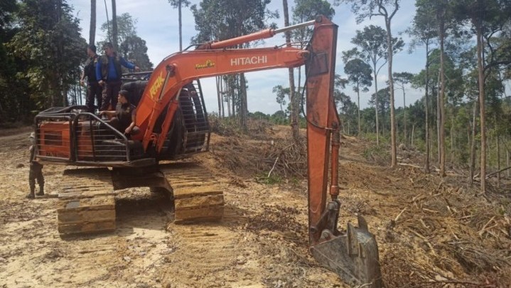 Pemilik Alat Berat Perambah Hutan di Gunung Sahilan Dipanggil DLHK Riau Pemilik Alat Berat Perambah Hutan di Gunung Sahilan Dipanggil DLHK Riau