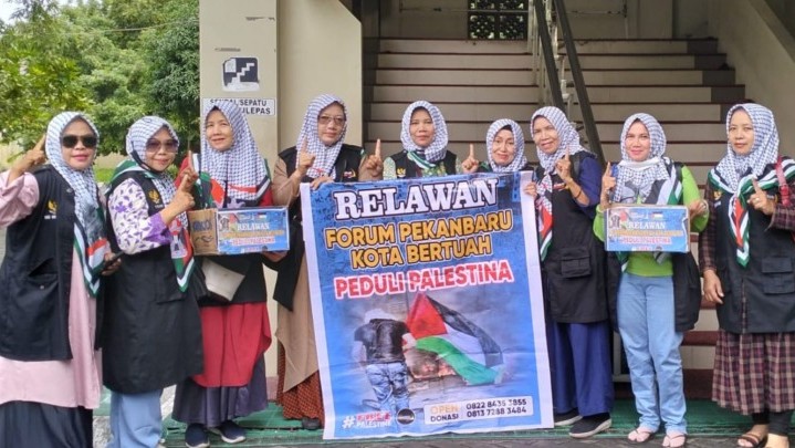 Forum Pekanbaru Kota Bertuah Kembali Salurkan Bantuan untuk Palestina Senilai Rp. 9 Juta