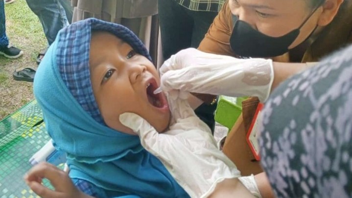 Puskesmas Sidomulyo Gelar Imunisasi PIN Polio di TK Annamiroh 2 Delima