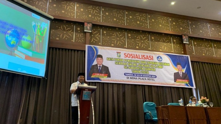Disdik Kampar Gelar Sosialisasi Sistem Informasi Dapodik dan Laporan Bulanan bagi Operator Sekolah