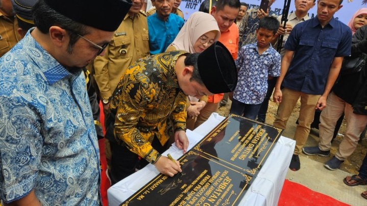 Syukuran Jembatan Pulau Jambu, Syahrul Aidi Himbau Warga agar Menjaga Infrastruktur Bersama