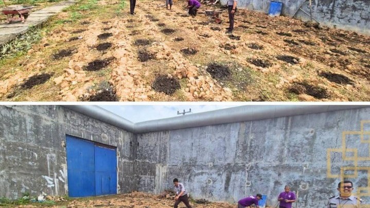 Dukung Program Ketahanan Pangan,  Lapas Narkotika Rumbai Perluas Penanaman Sayuran Terong