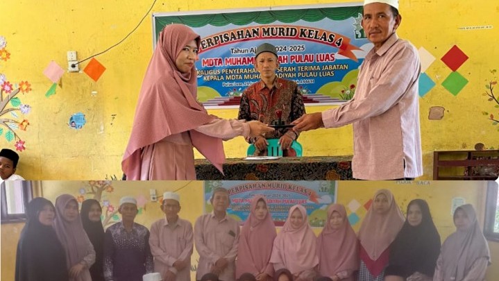 Perpisahan Siswa Kelas 4 dan Serah Terima Jabatan Kepala MDTA Muhammadiyah Pulau Luas Berlangsung Khidmat Perpisahan Siswa Kelas 4 dan Serah Terima Jabatan Kepala MDTA Muhammadiyah Pulau Luas Berlangsung Khidmat