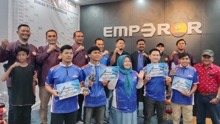 Event Perdana, Emperor Pool Pekanbaru Sukses Gelar Turnamen Biliar Piala Walikota Pekanbaru