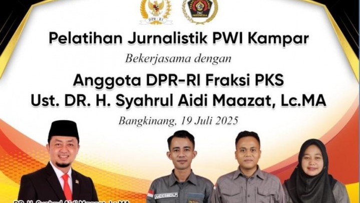 PWI Kampar Gandeng Anggota DPR RI Laksanakan Pelatihan Jurnalistik