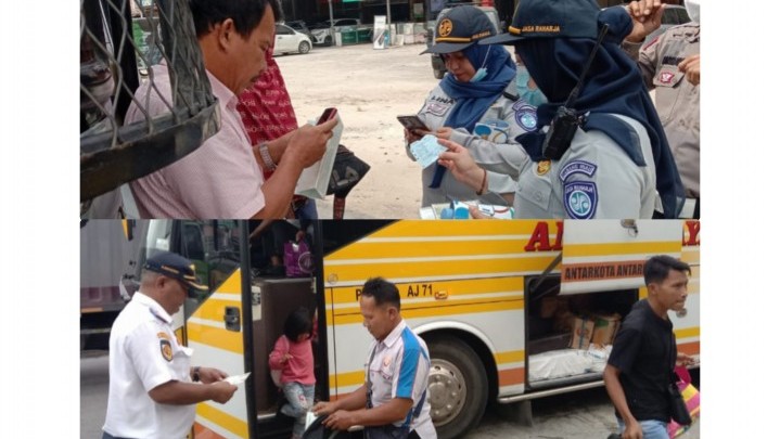 PT Jasa Raharja Riau Pastikan Perlindungan Asuransi Angkutan Umum Pada Ops Patuh LK 2025