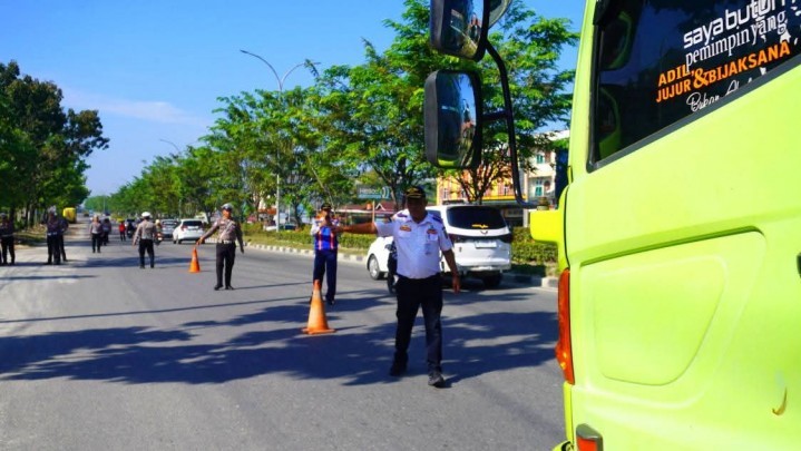 Gelar Operasi Gabungan di SM Amin,  22 Kendaraan Terjaring Gelar Operasi Gabungan di SM Amin,  22 Kendaraan Terjaring