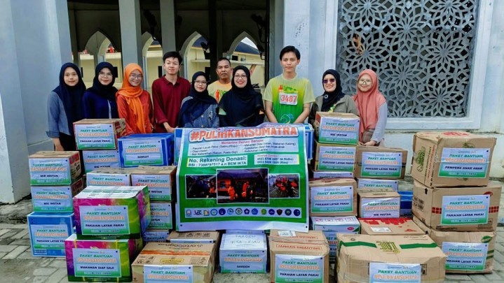 Gandeng Baznas Provinsi Riau,  IKTA Kirim Bantuan Logistik Korban Bencana Sumatera