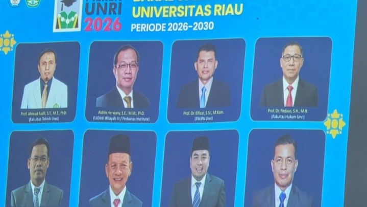 Senat Unri Tetapkan 8 Bakal Calon Rektor 2026-2030, Panitia Pilrek: 8 Juli Visi Misi dan Penentuan 3 Calon Rektor
