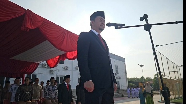 Berikut Pesan Kemerdekaan Syahrul Aidi Saat  Pimpin Upacara HUT RI di Hayfalah Boarding School